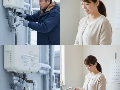 【久留米市】寿命を延ばす！給湯器の凍結セルフケア